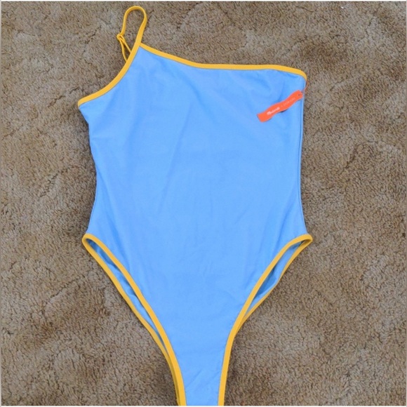 NWT Madewell x OOKIOH Newport One-Piece Swimsuit in Colorblock - Picture 2 of 6